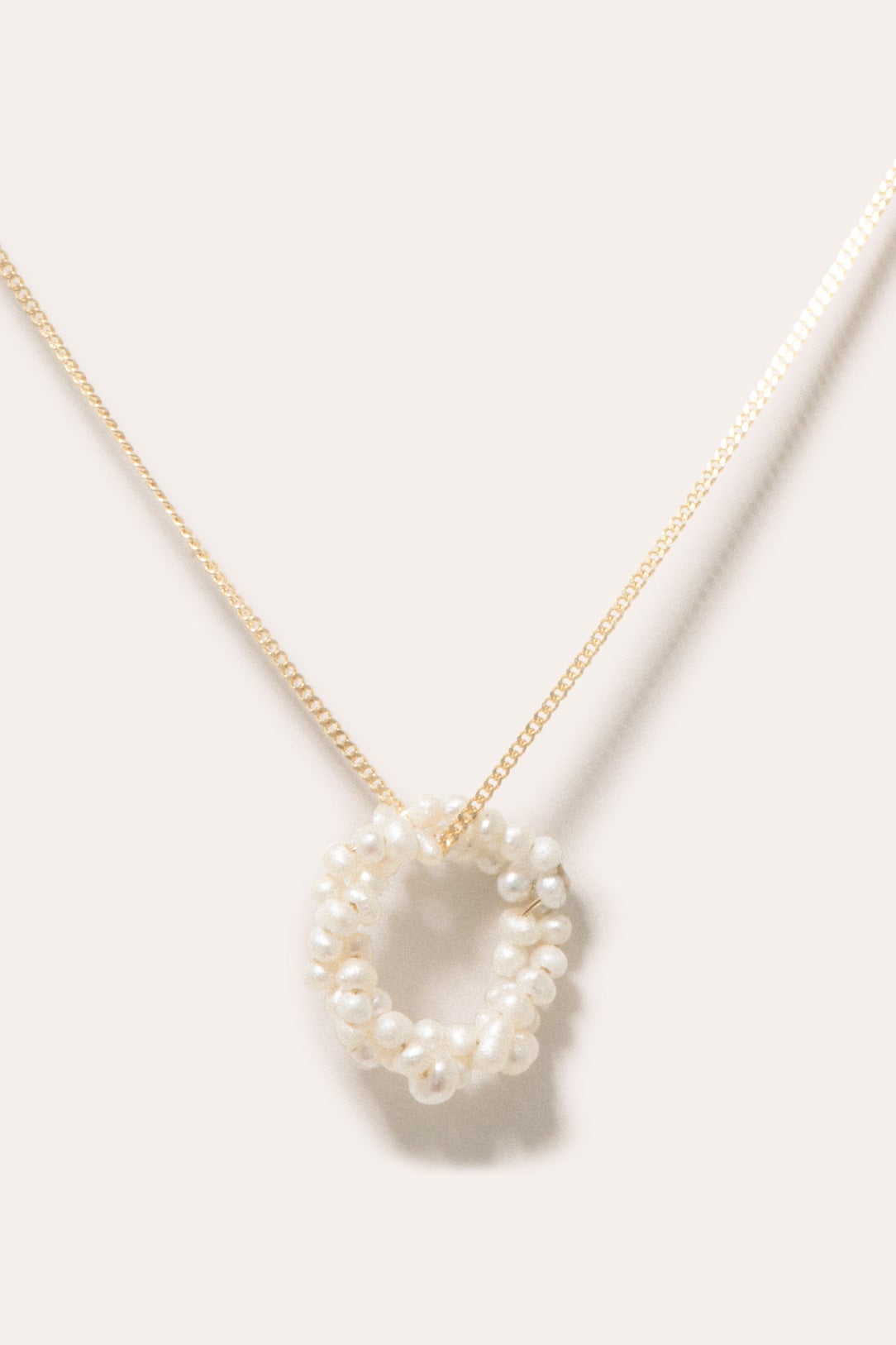 Gold Vermeil Chain with Freshwater Pearl Cluster