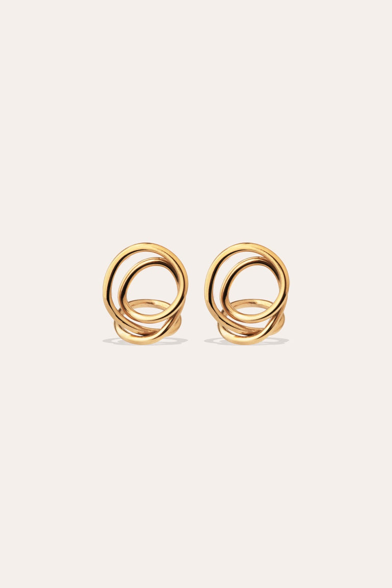 Letter to an Archaeologist - Gold Vermeil Earrings