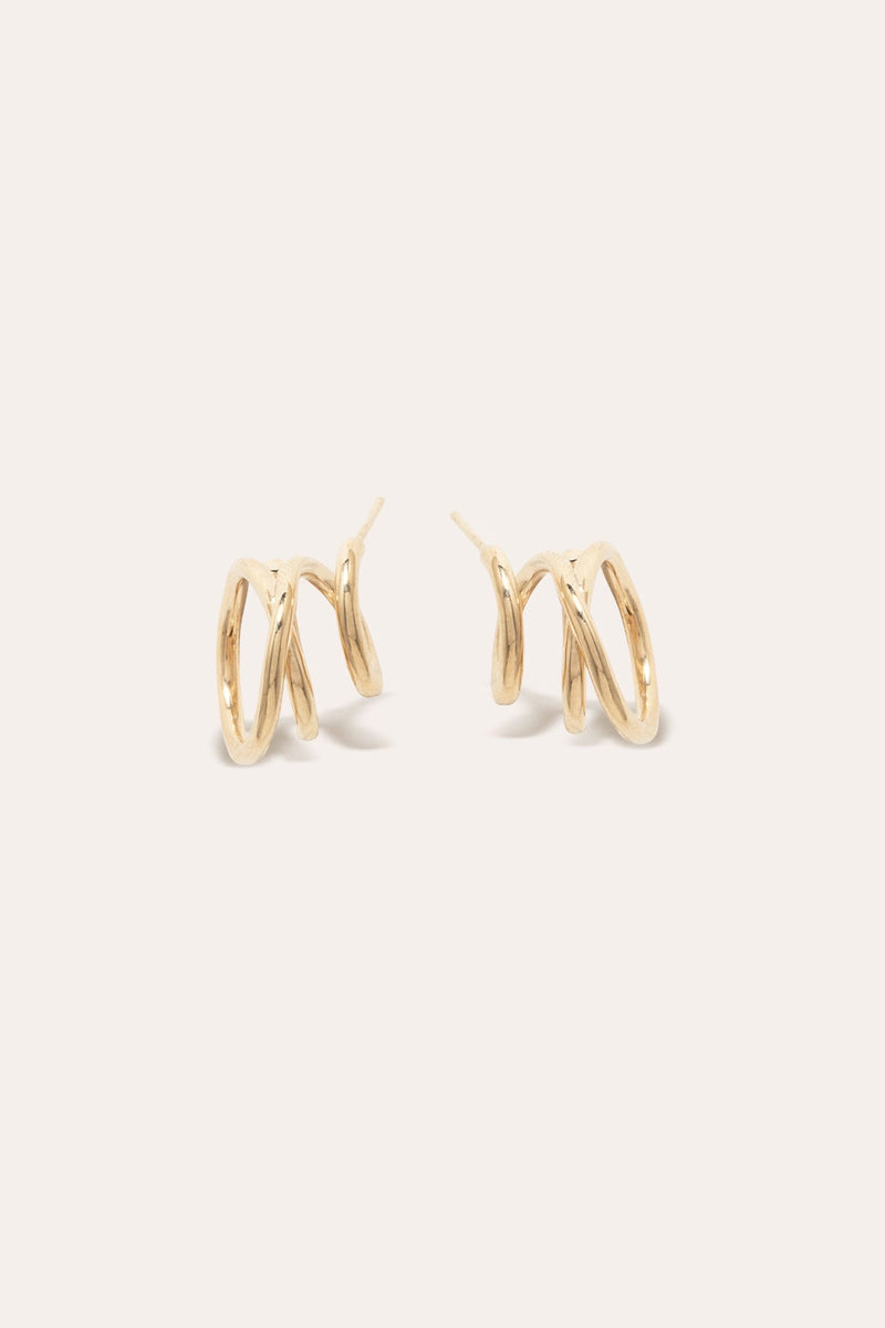 Flow - Gold Vermeil Earrings | Completedworks
