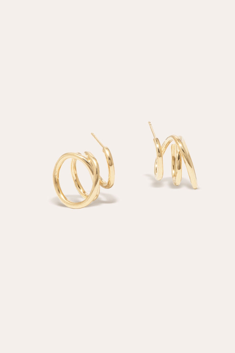 Flow - Gold Vermeil Earrings