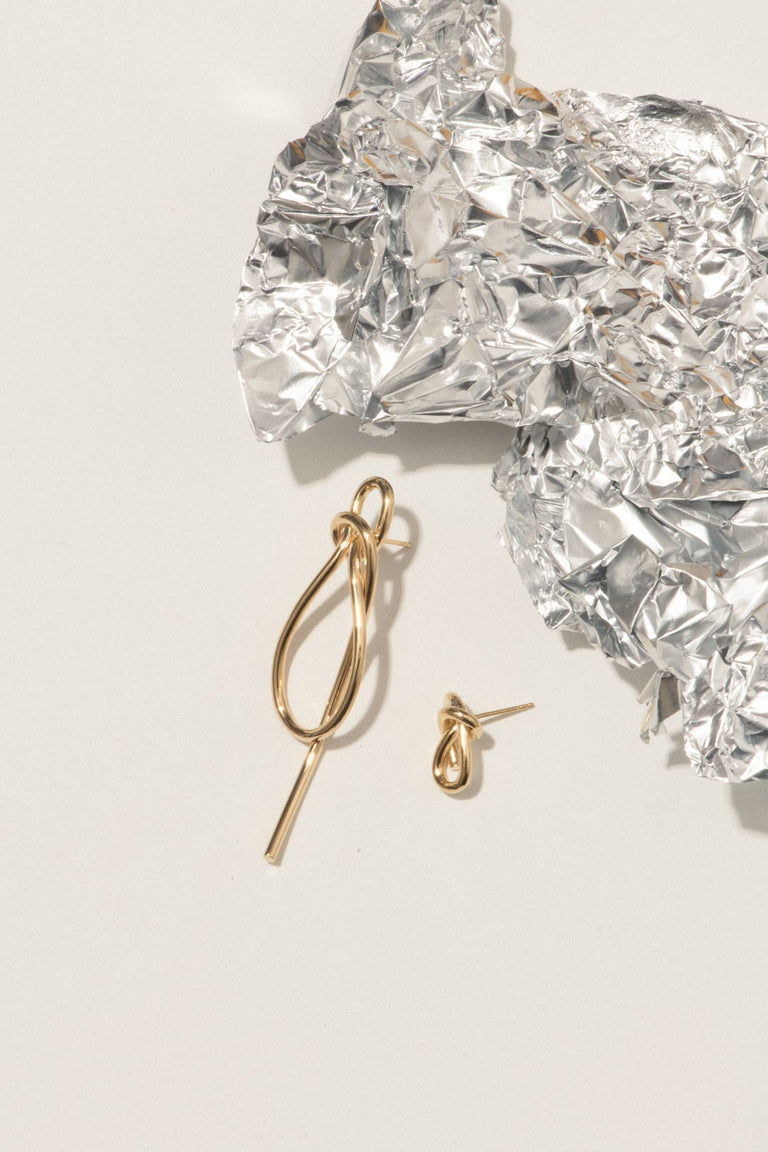 Fil - Boucles d'oreilles en vermeil recyclé