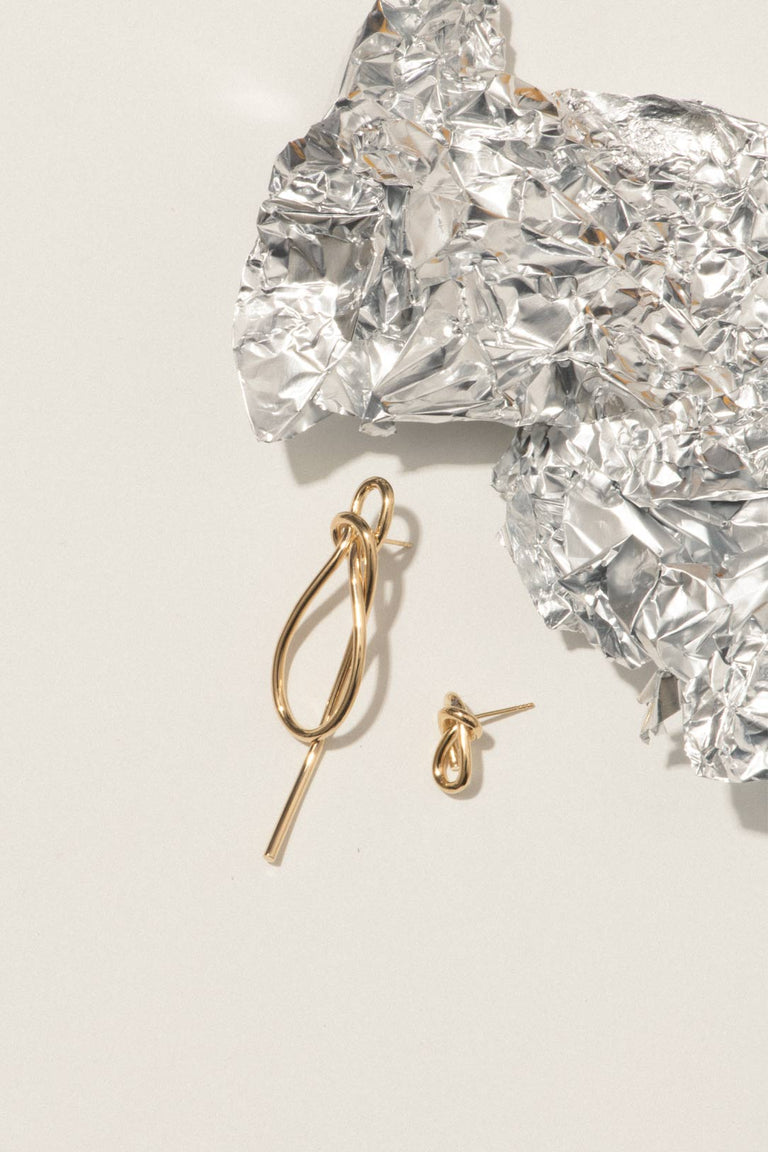 Thread - Gold Vermeil Earrings