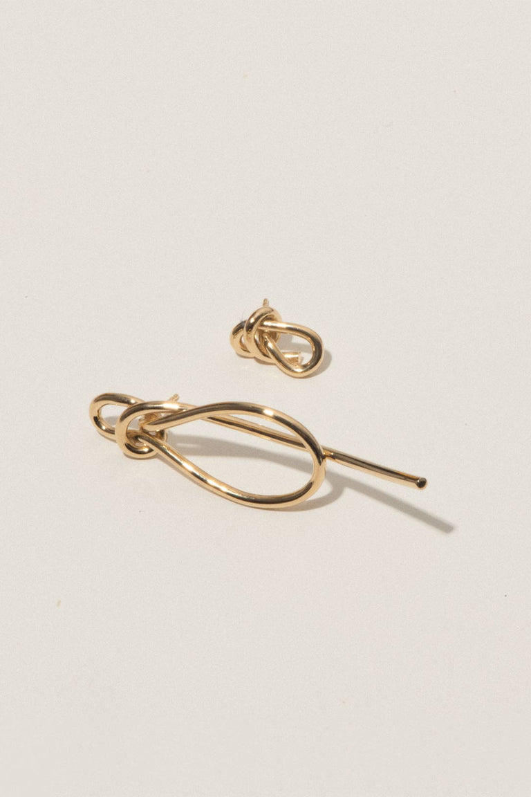 Fil - Boucles d'oreilles en vermeil recyclé