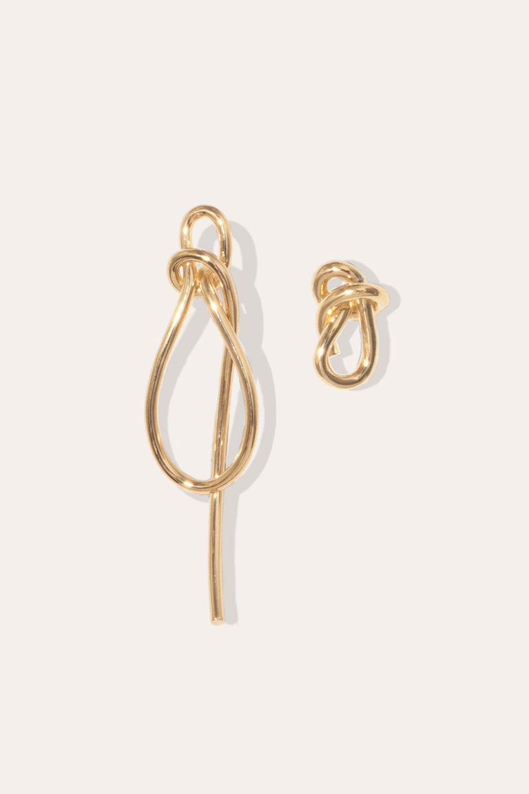 Thread - Recycled Gold Vermeil Earrings