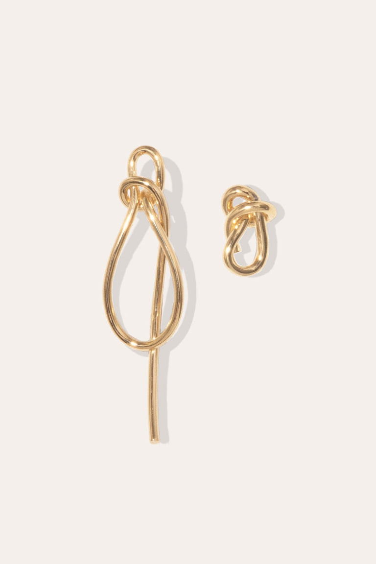 Thread - Gold Vermeil Earrings