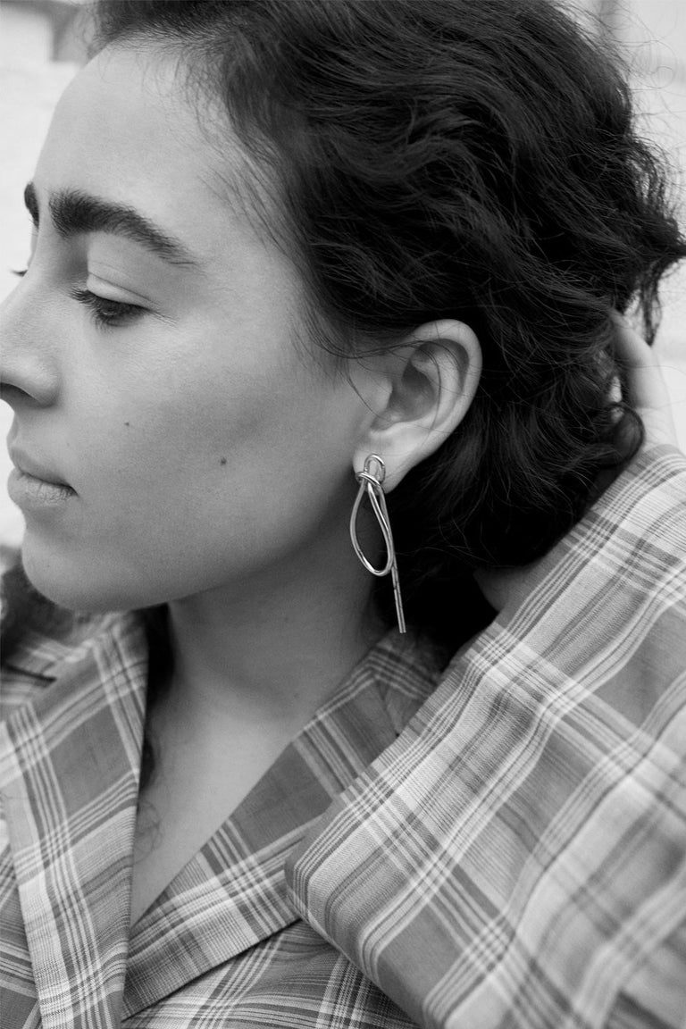 Fil - Boucles d'oreilles en vermeil recyclé