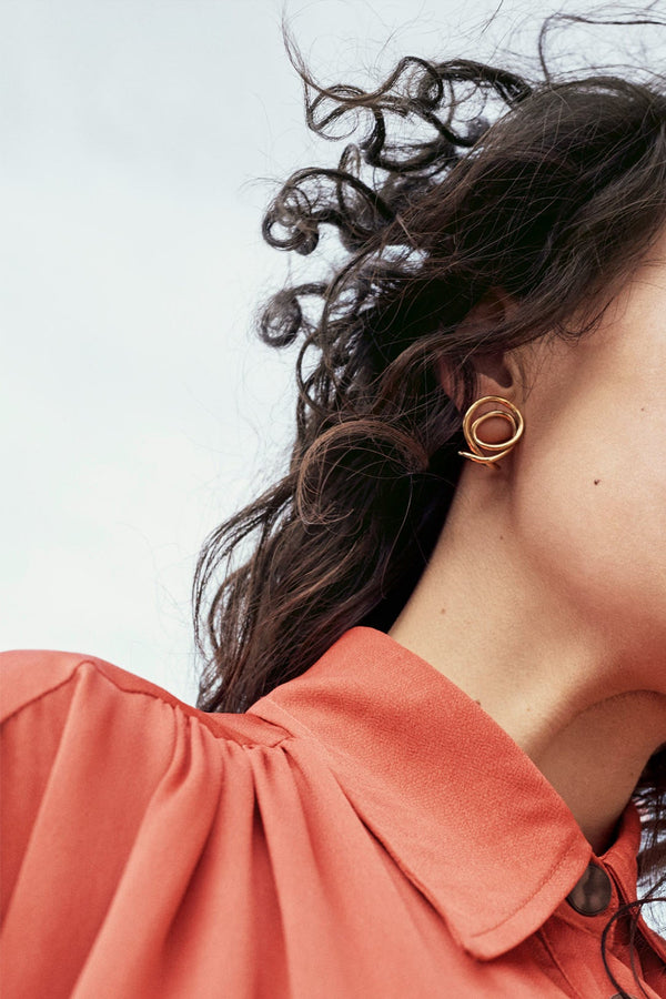 Lettre à un archéologue - Boucles d'oreilles en vermeil