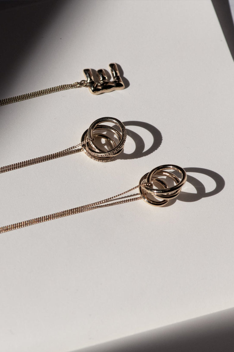 Flow - Pendentif en vermeil