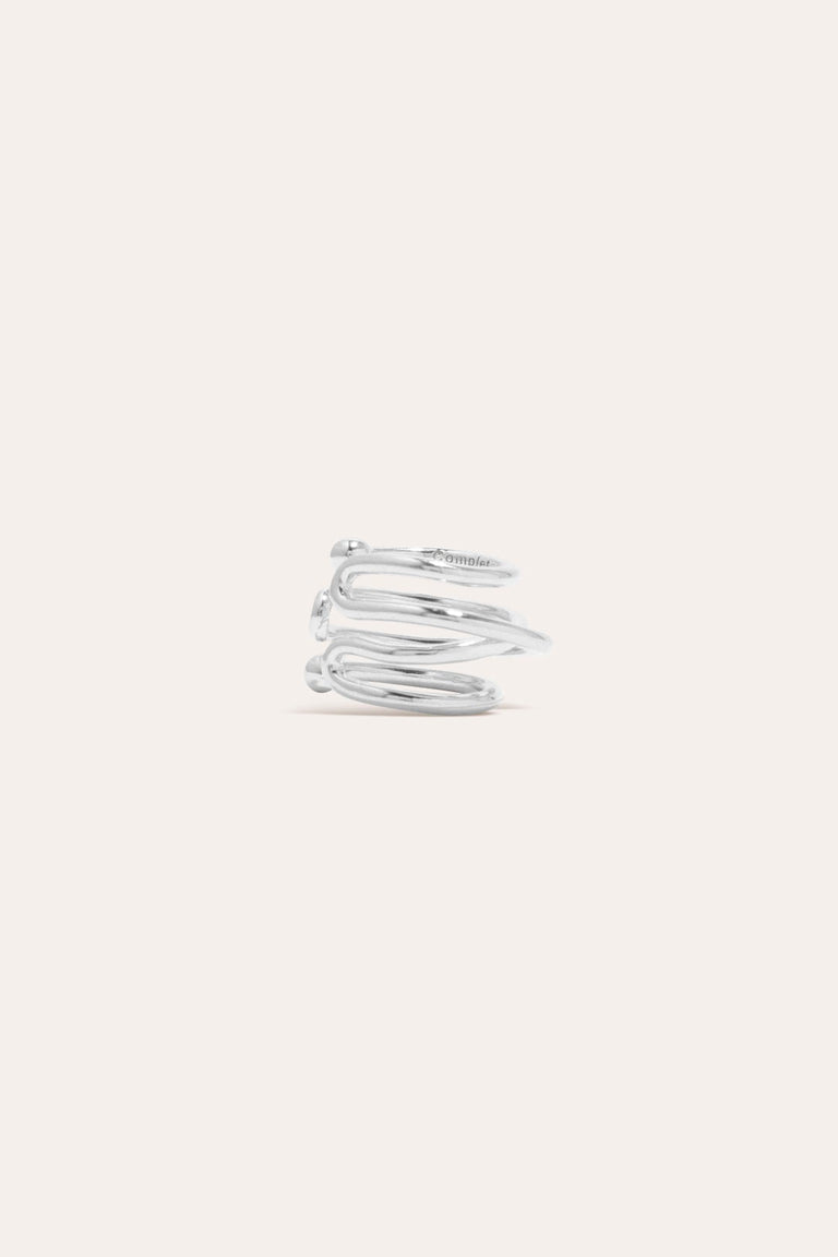 Blast - Recycled Silver Ear Cuff