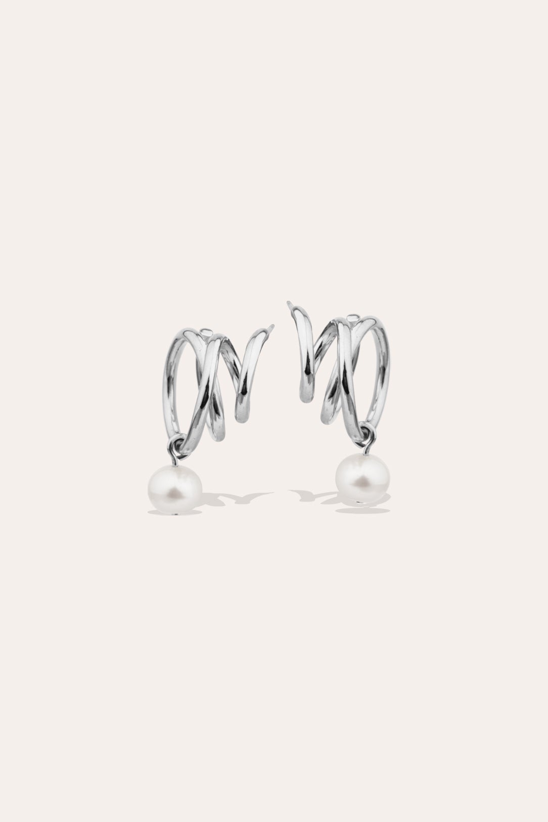 Flow Pearl Sterling Earrings