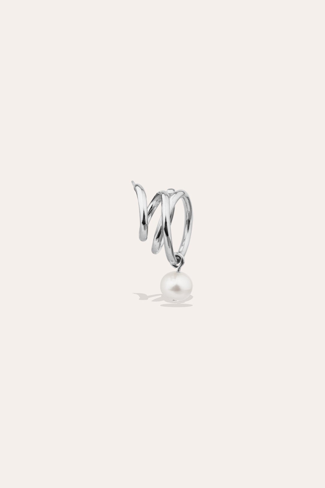 Flow Pearl Single Earring