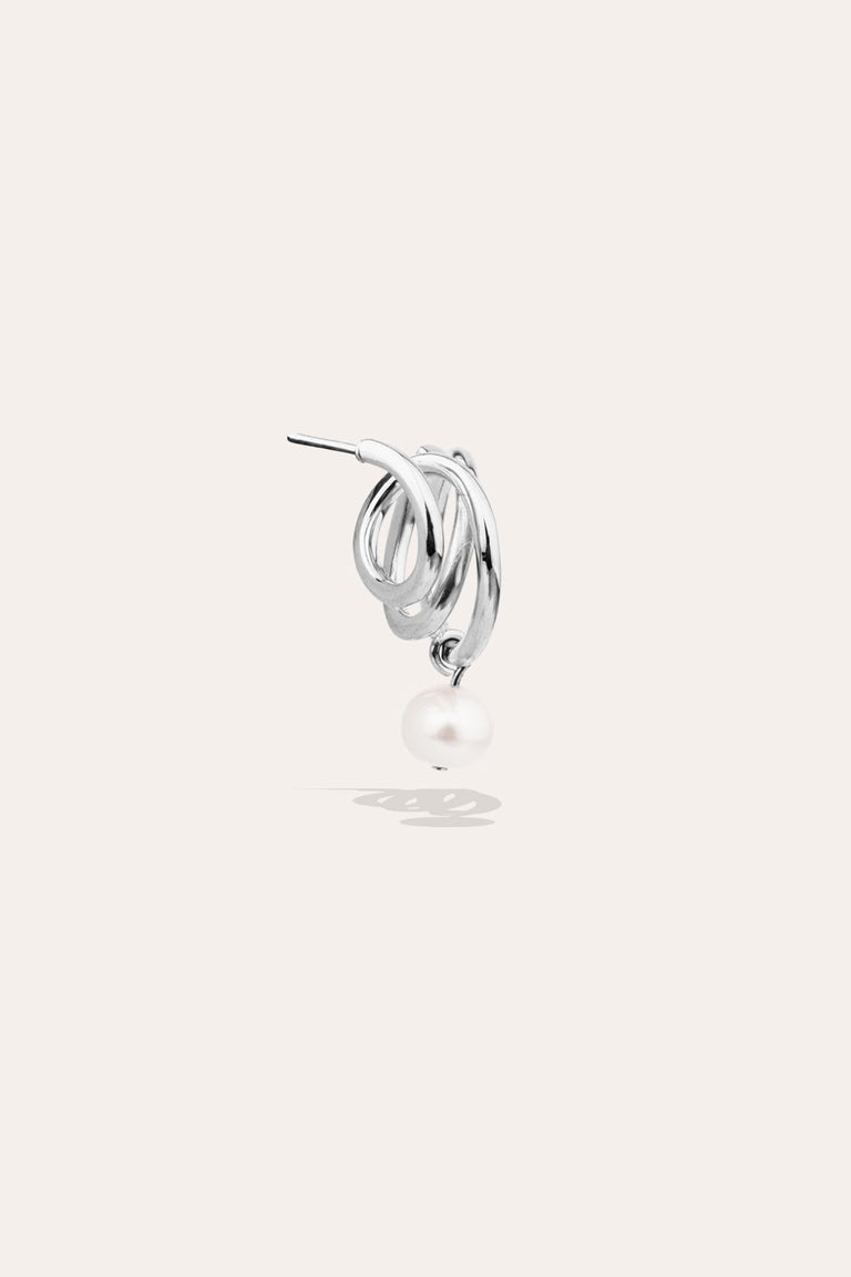 Flow - Pearl and Single Earring