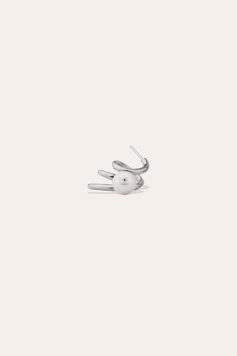 Flow - Pearl and Single Earring