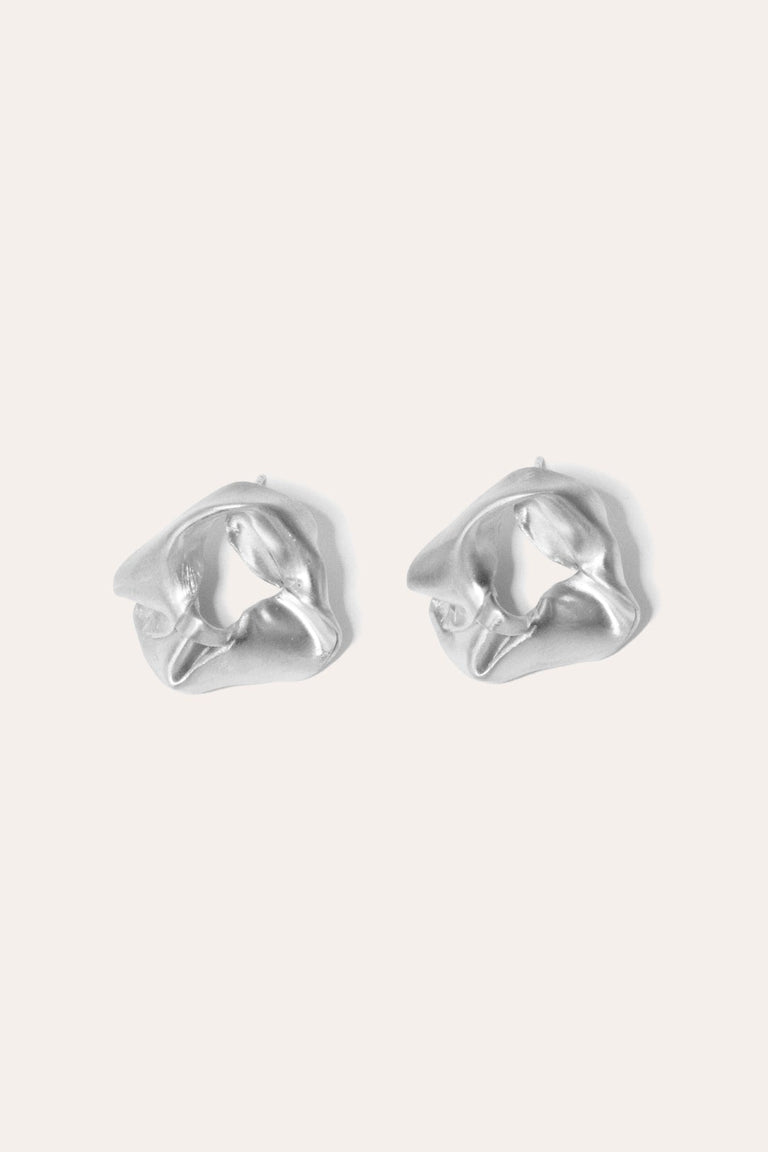 "Notsobig" Scrunch - Sterling Silver Earrings