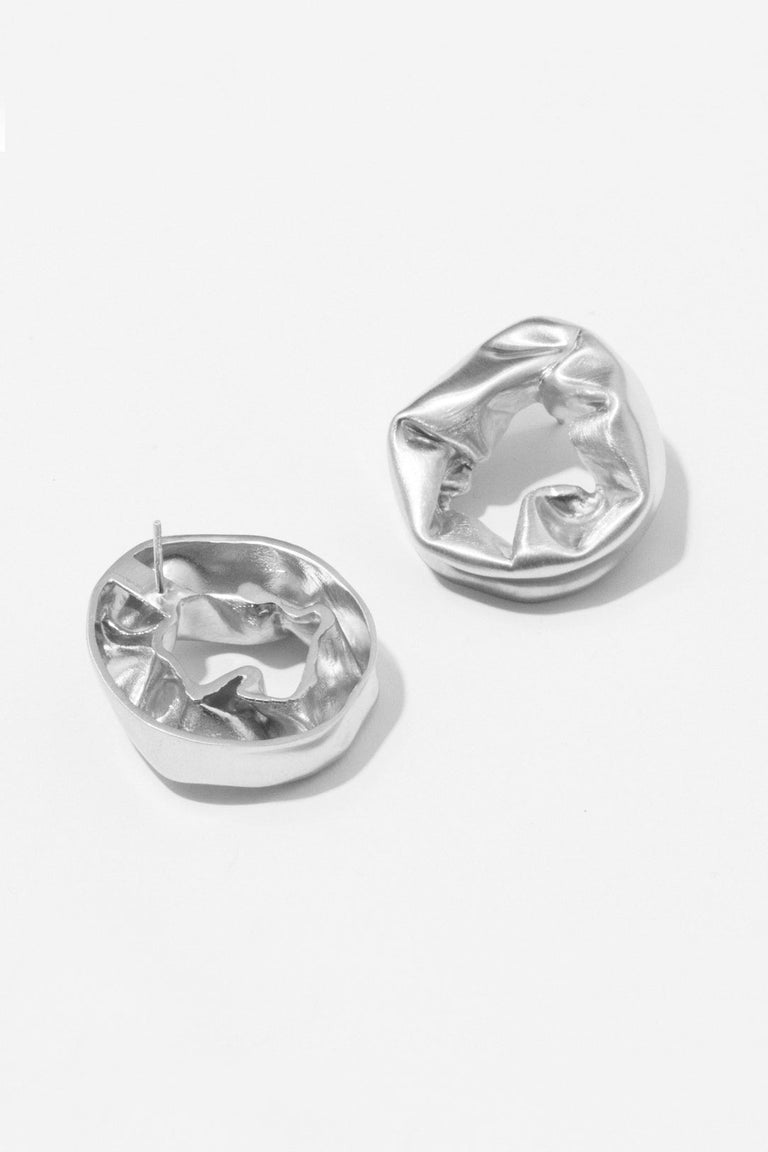Scrunch - Sterling Silver Earrings
