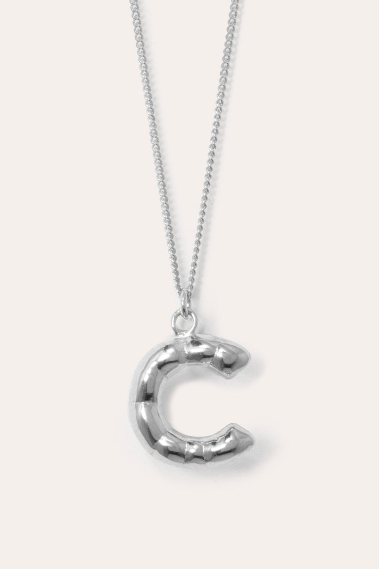 Classicworks™ C - Recycled Sterling Silver Necklace