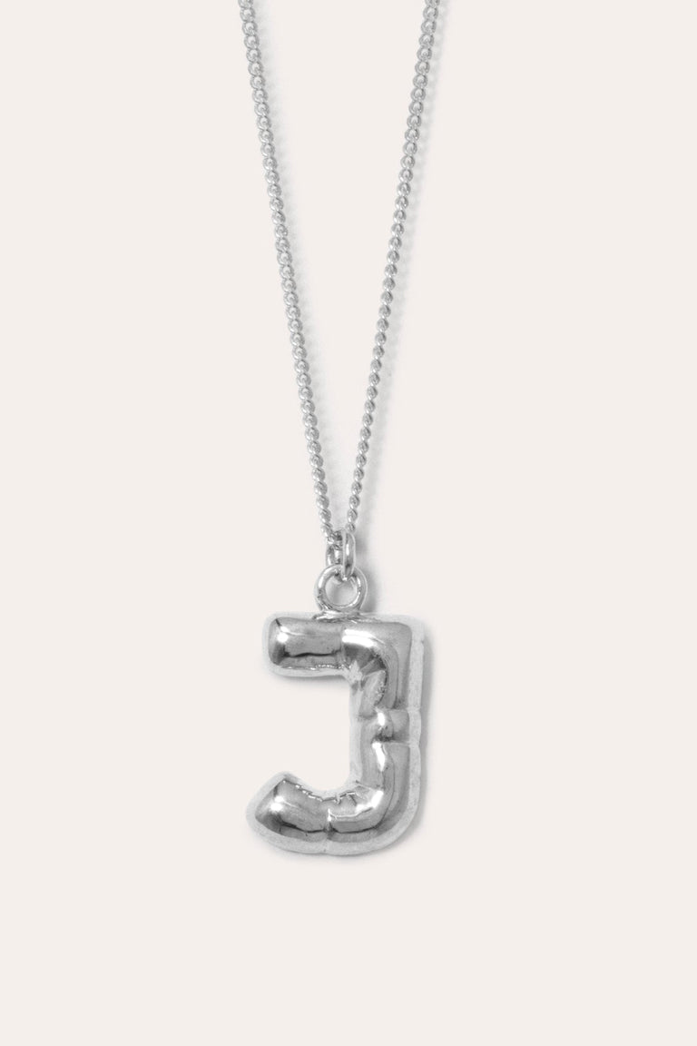 Classicworks™ J - Recycled Sterling Silver Necklace