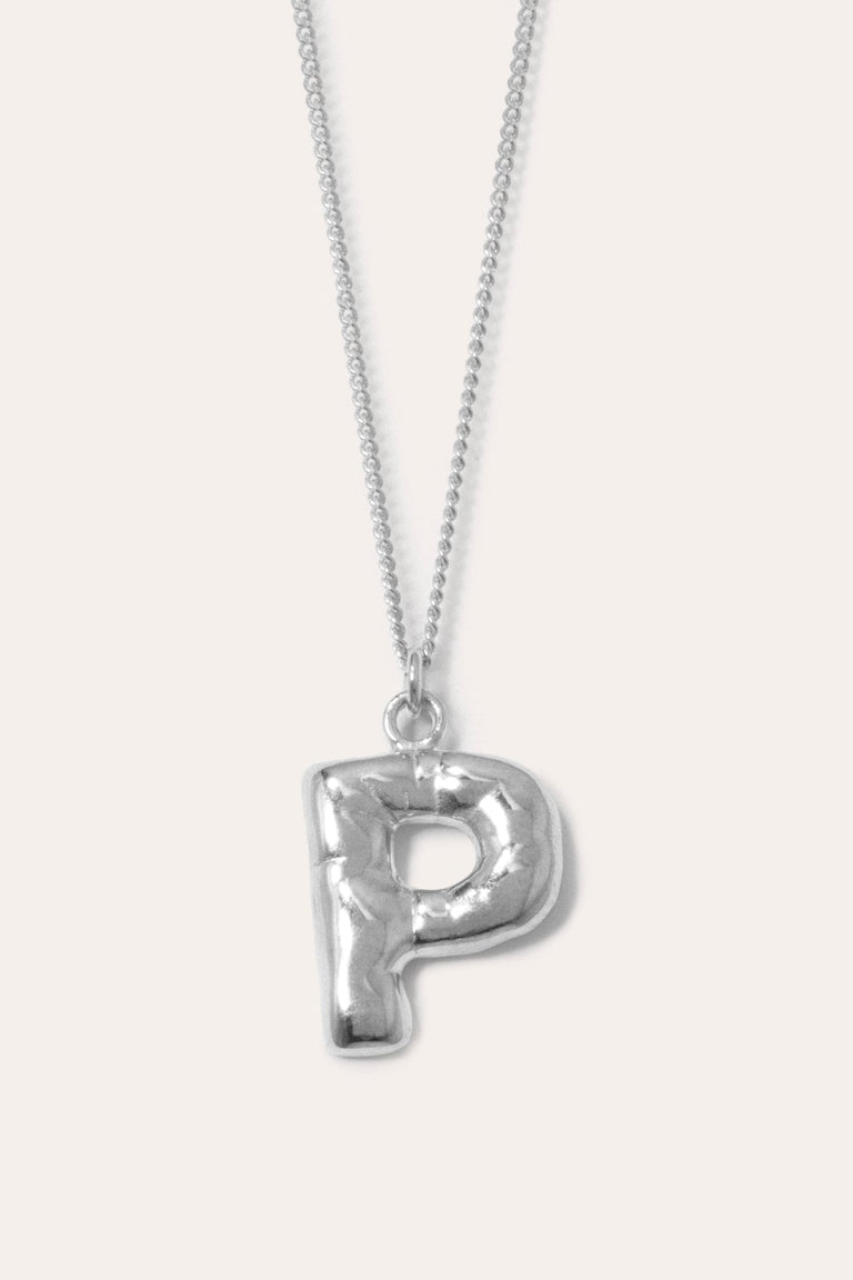 Classicworks™ P - Recycled Sterling Silver Necklace