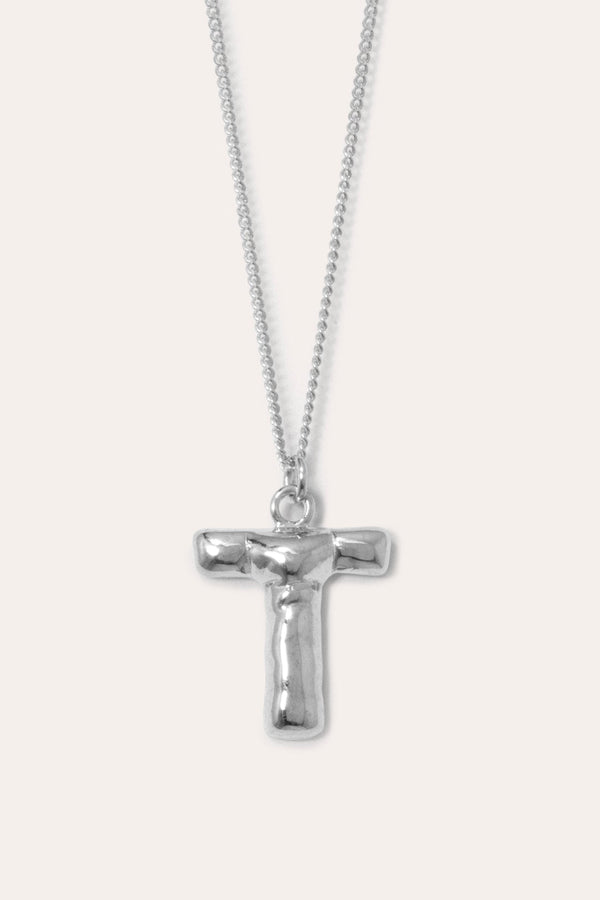 Classicworks™ T - Recycled Sterling Silver Necklace