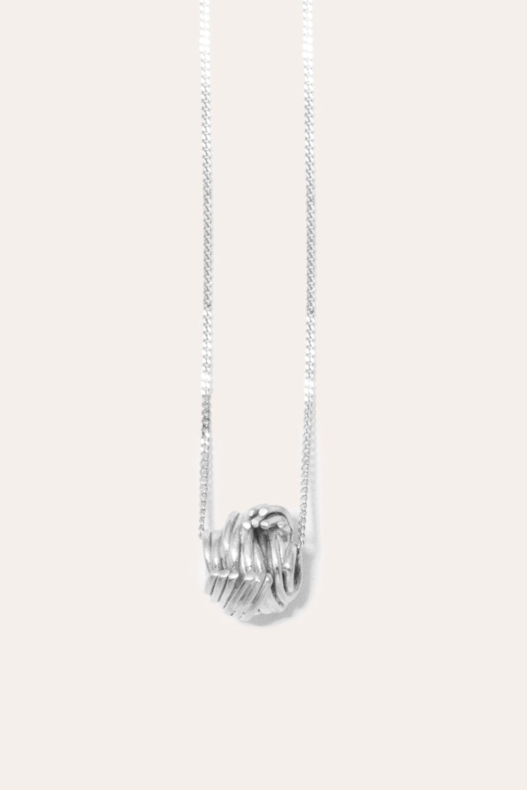 Dossing About - Platinum Plated Sterling Silver Pendant