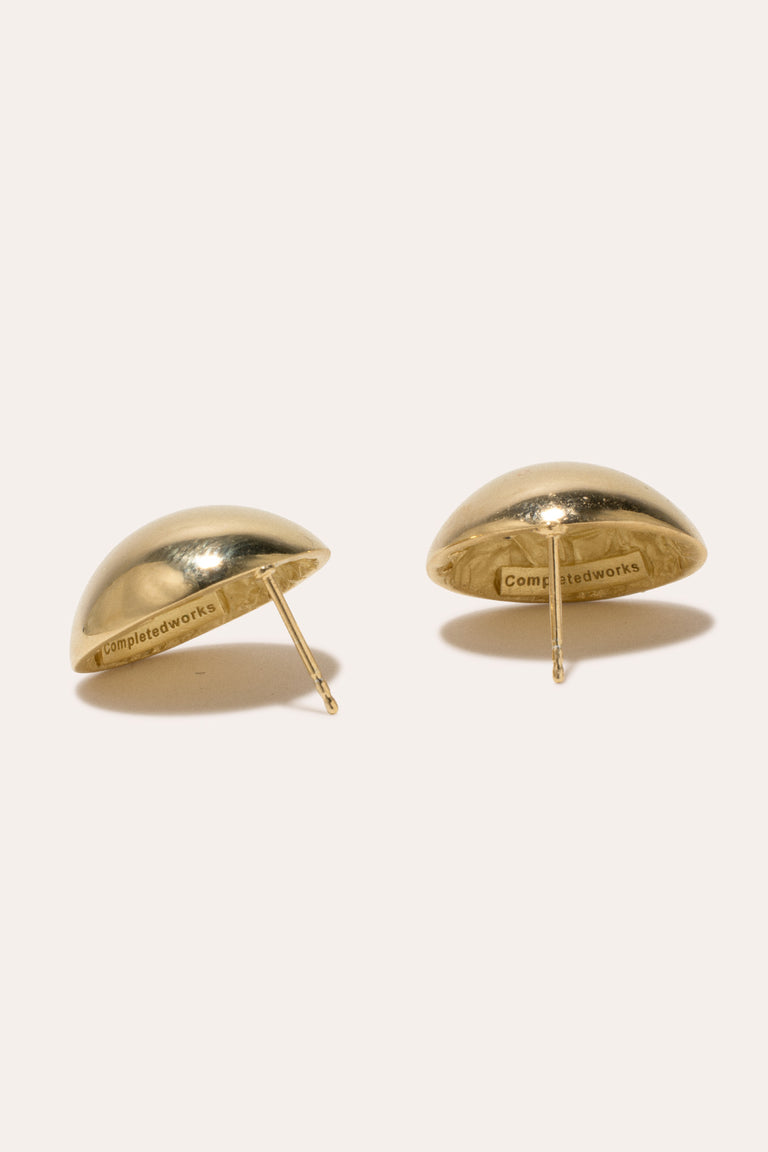 Citoyens critiques - Boucles d'oreilles en vermeil d'or recyclé
