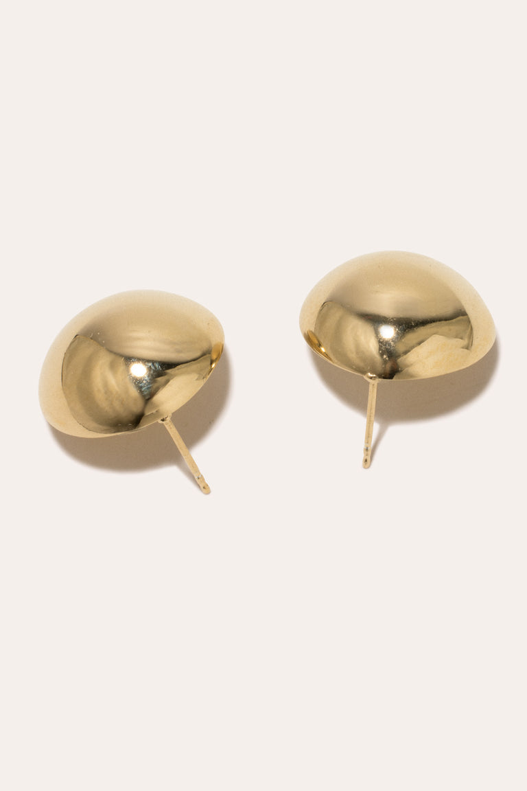 Citoyens critiques - Boucles d'oreilles en vermeil d'or recyclé