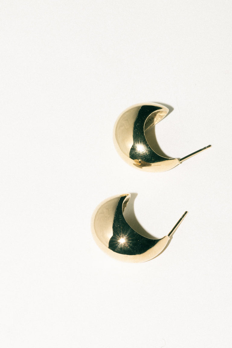 Curve - Recycled Gold Vermeil Earrings