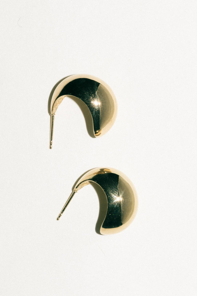 Curve - Recycled Gold Vermeil Earrings