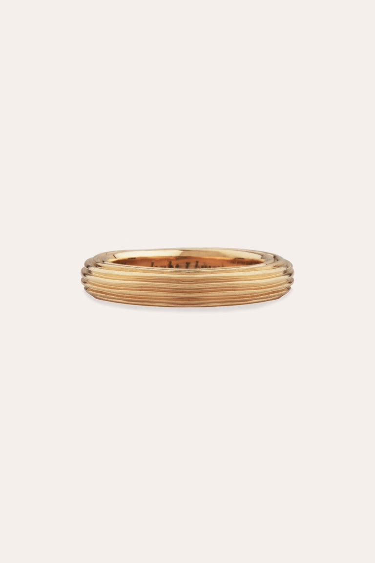 Pillar - Bague en or jaune 18 carats
