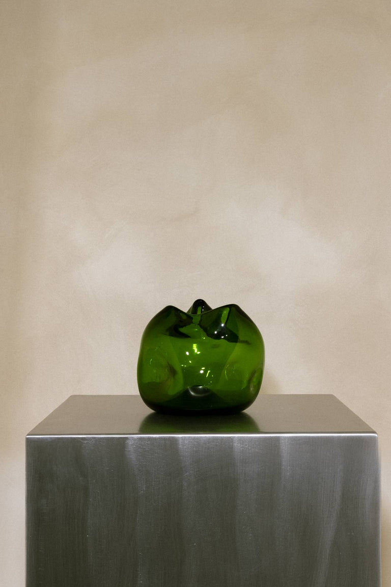 La bulle de toutes les bulles - Vase en verre recyclé vert