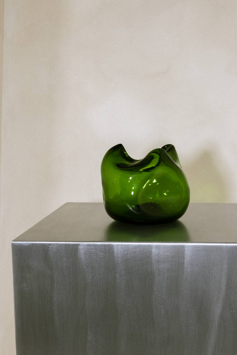La bulle de toutes les bulles - Vase en verre recyclé vert