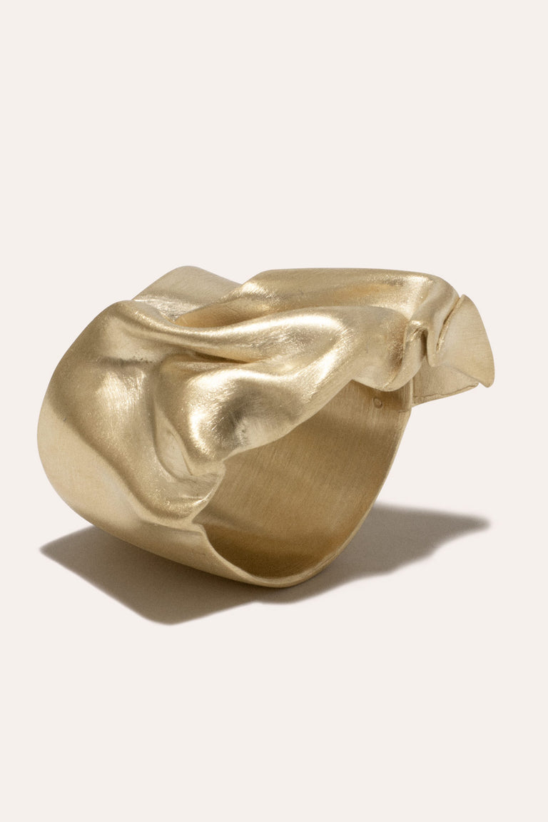Unruffled - Recycled Gold Vermeil Ring