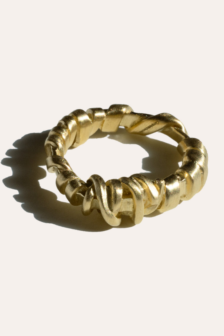 Held Together (Do Not Disentangle) - Gold Vermeil Ring