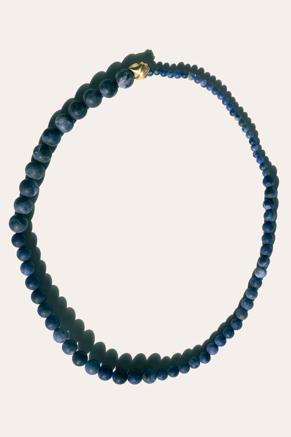 Tidelands I - Collier en Sodalite et Vermeil Recyclé
