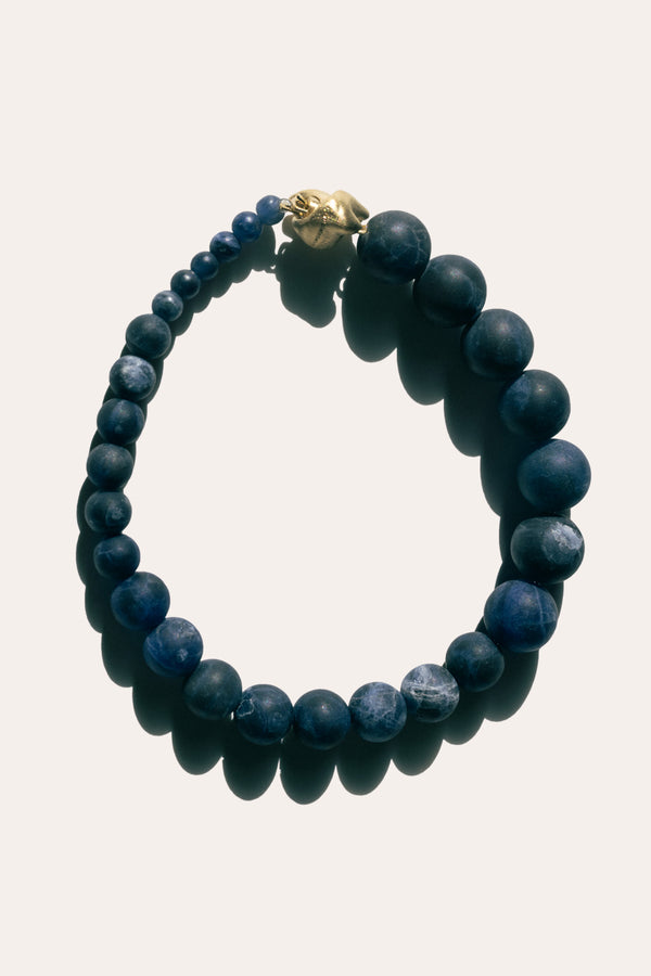 Tidelands - Bracelet en Sodalite et Plaqué Or Recyclé