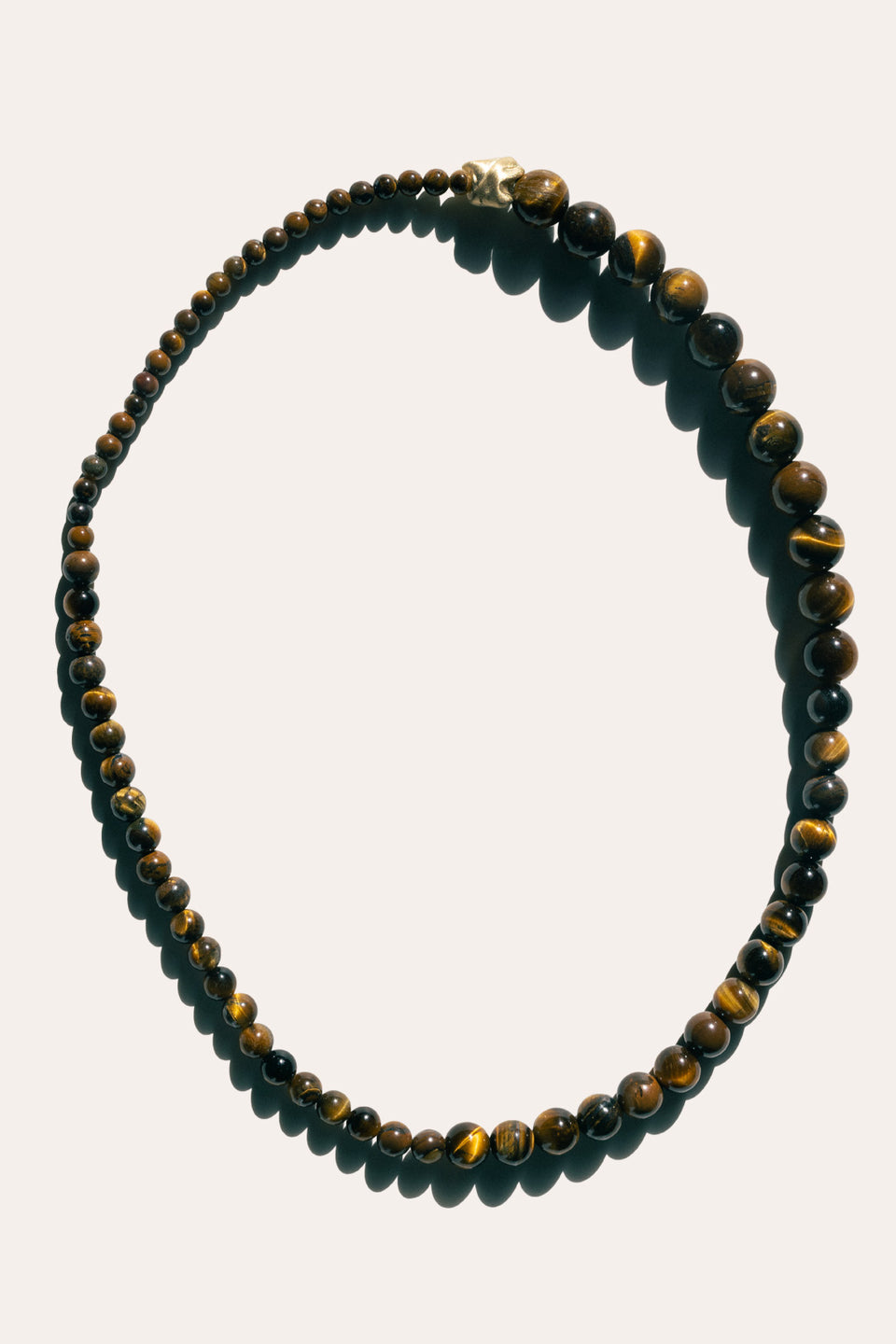 Tidelands - Tiger Eye and Recycled Gold Vermeil Necklace