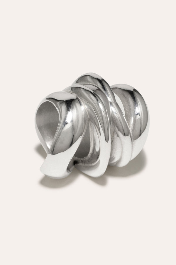Off-World - Bague plaquée platine