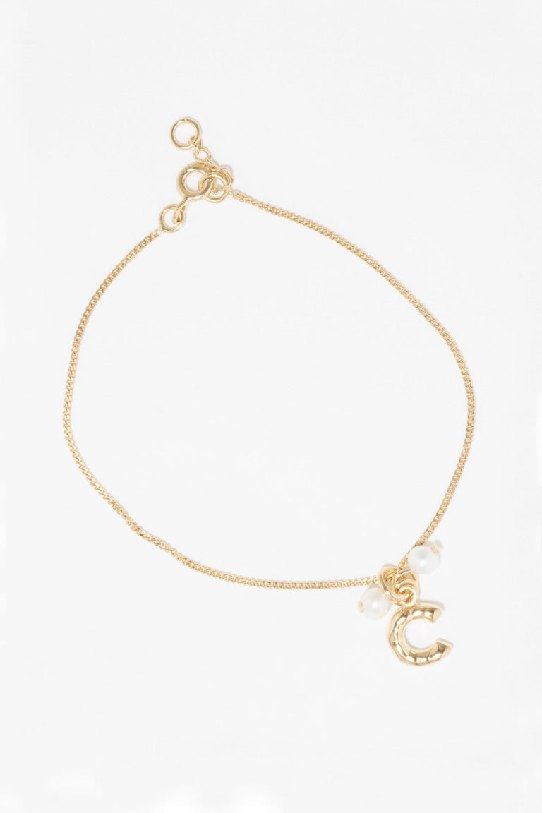 Classicworks™ C - Gold Vermeil and Pearl Bracelet
