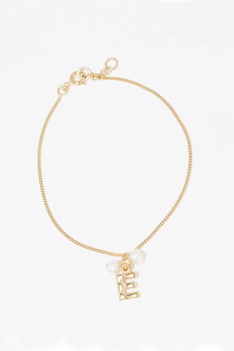 Classicworks™ E - Gold Vermeil and Pearl Bracelet