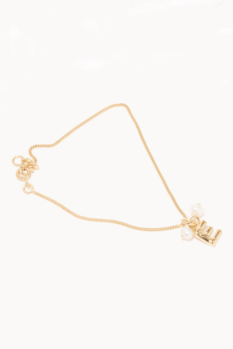 Classicworks™ E - Gold Vermeil and Pearl Bracelet