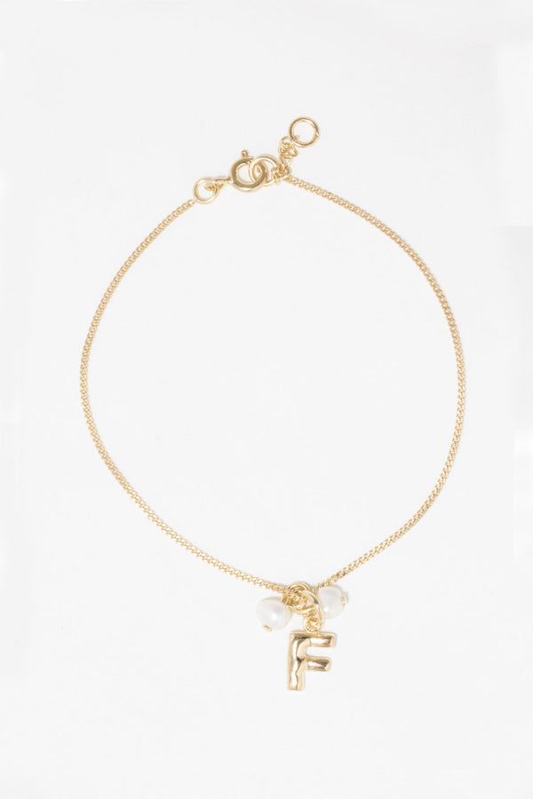 Classicworks™ F - Bracelet en Vermeil d'or et Perle