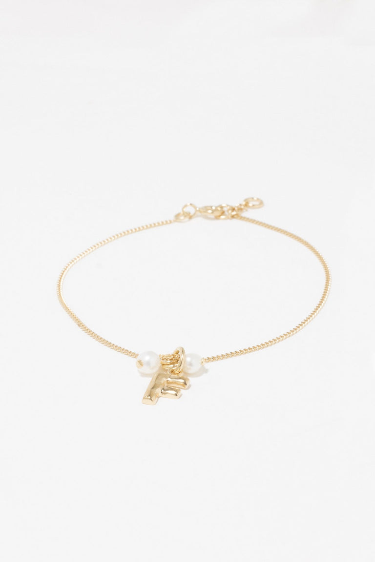 Classicworks™ F - Gold Vermeil and Pearl Bracelet