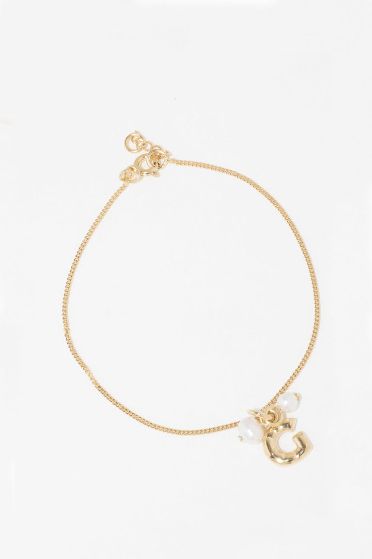 Bracelet Classicworks™ G - Vermeil et Perles