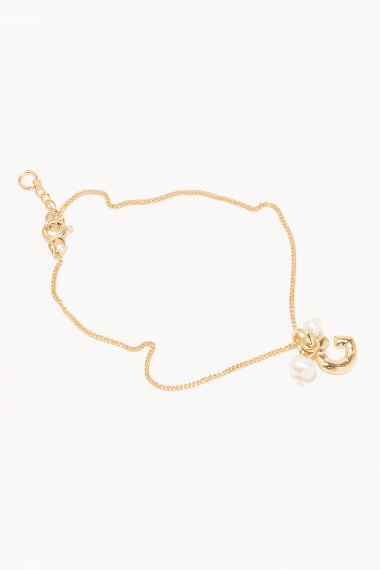 Bracelet Classicworks™ G - Vermeil et Perles