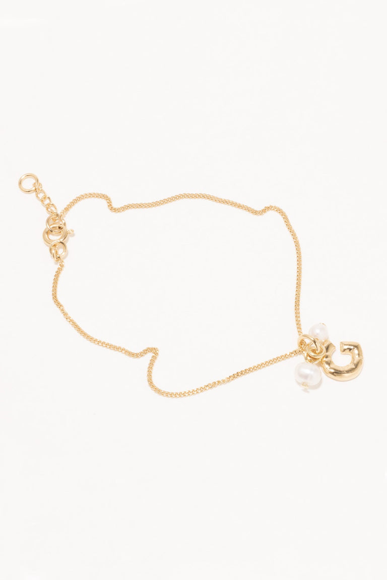Classicworks™ G - Gold Vermeil and Pearl Bracelet
