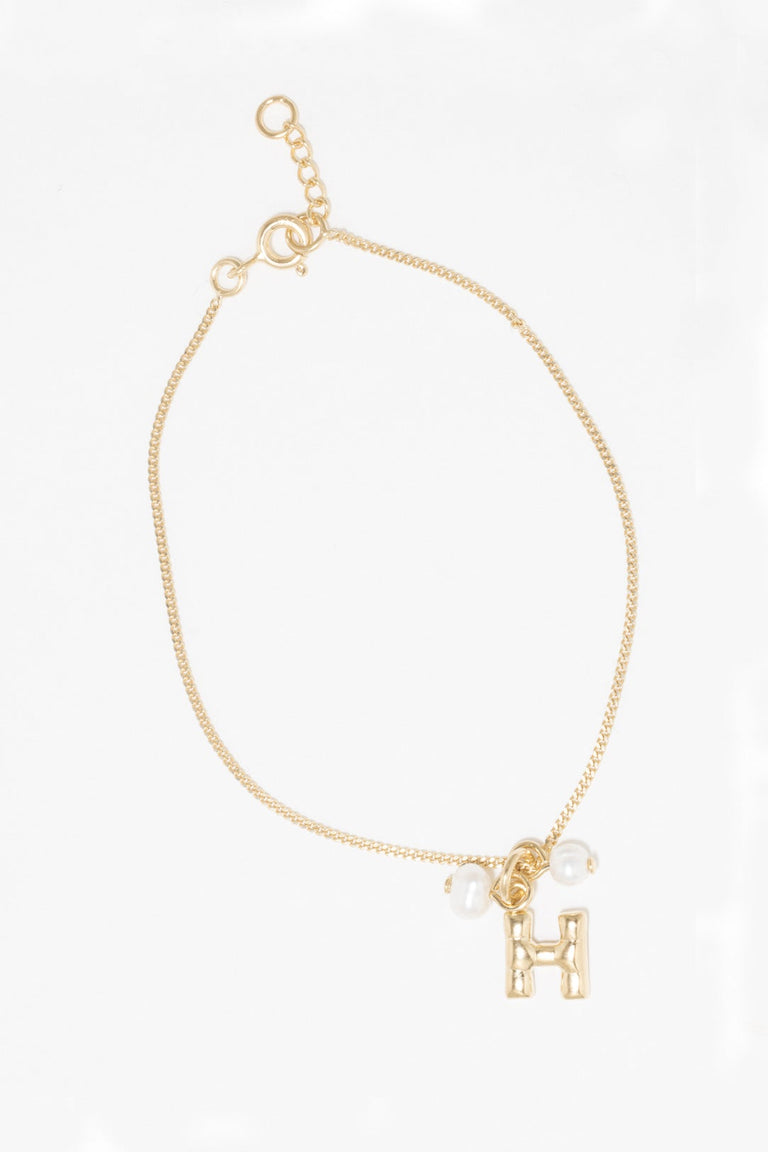 Classicworks™ H - Bracelet en vermeil et perles