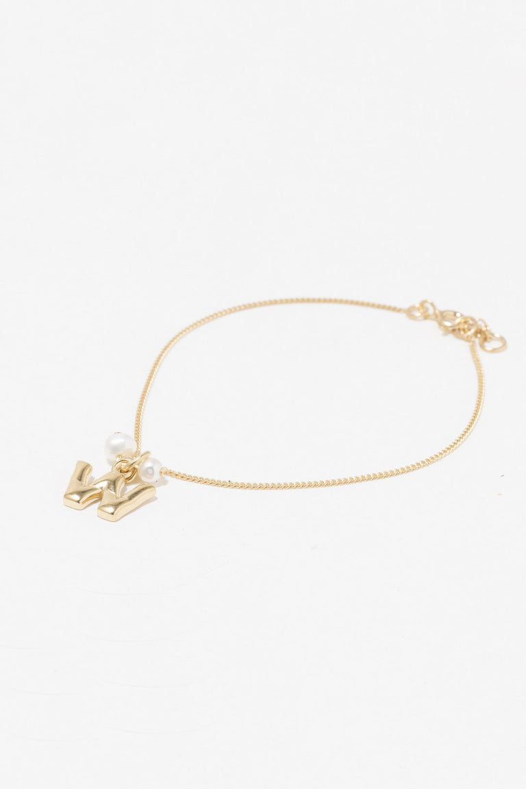 Classicworks™ W - Gold Vermeil and Pearl Bracelet