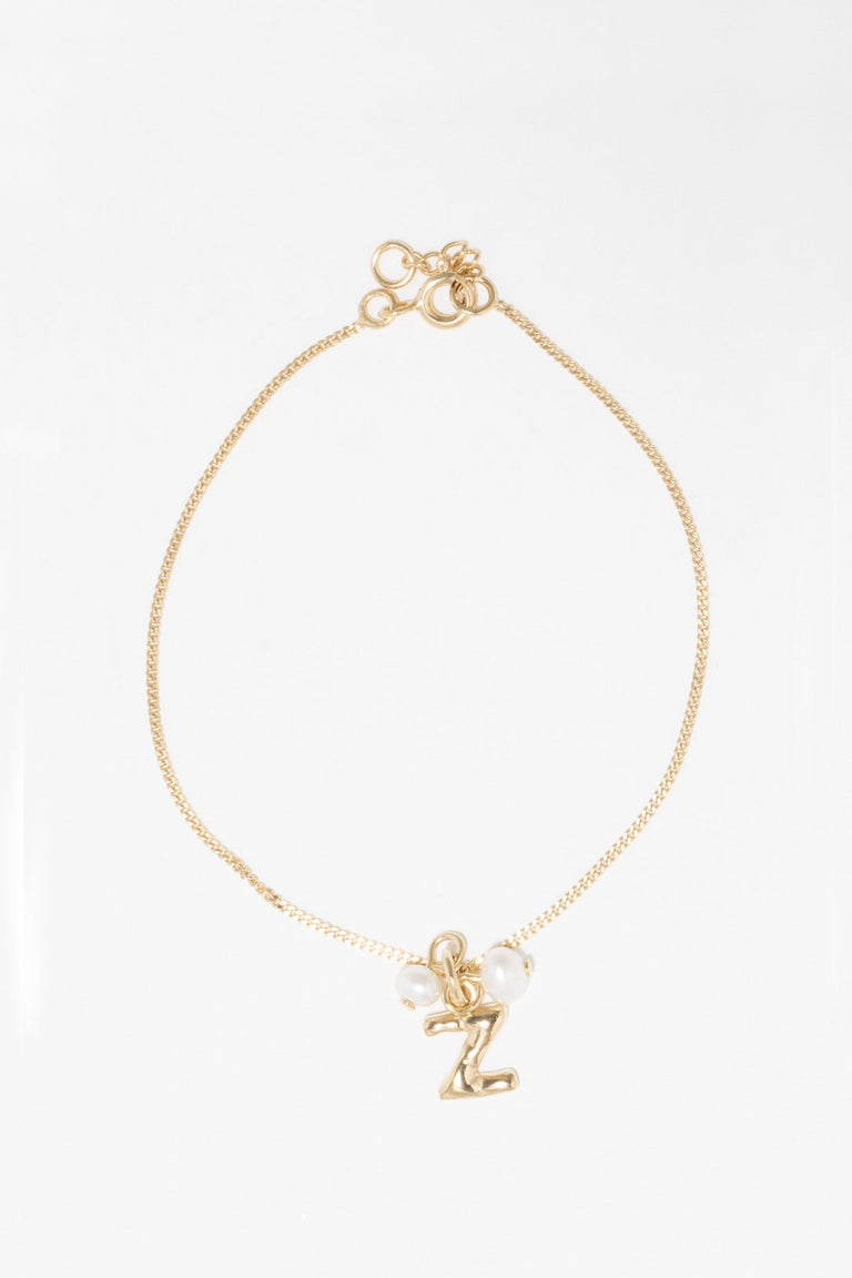 Classicworks™ Z - Bracelet en perles et vermeil d'or recyclé