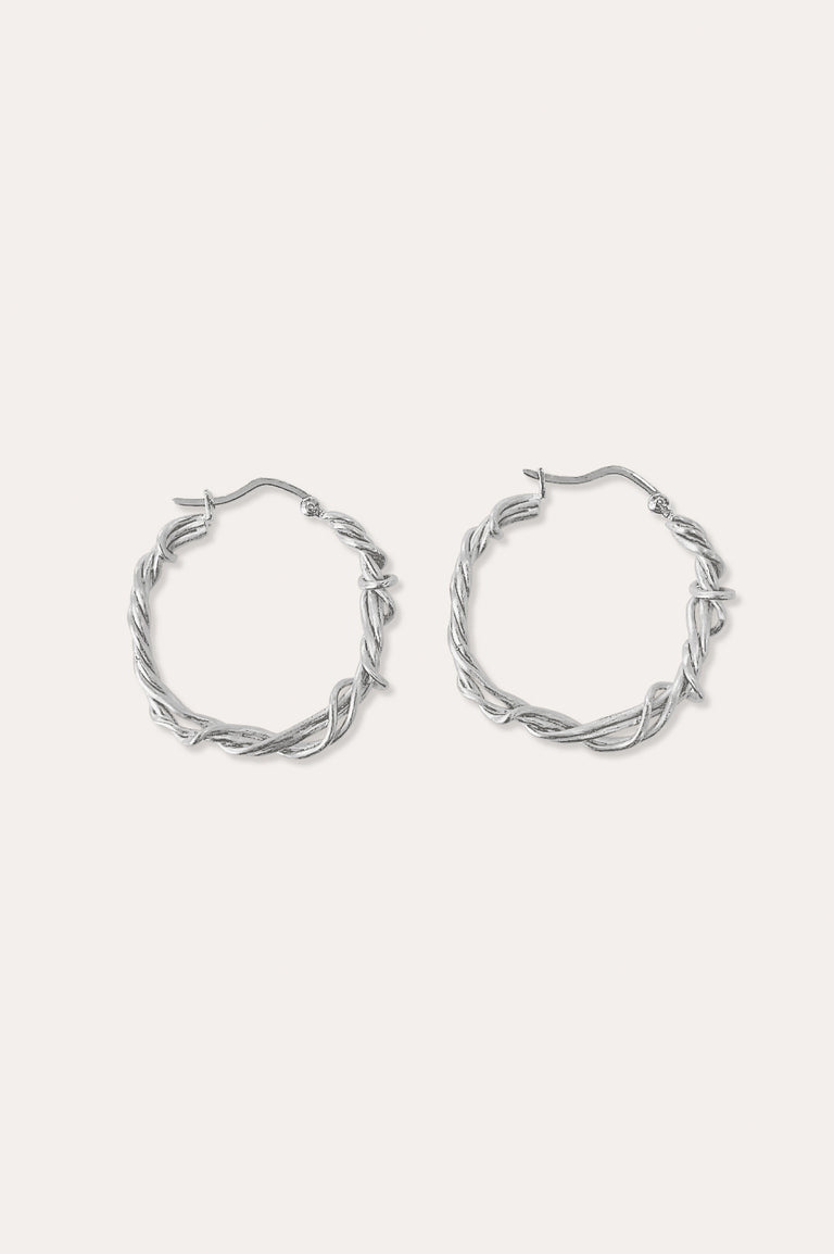 The Chance Encounter - Platinum Plated Earrings