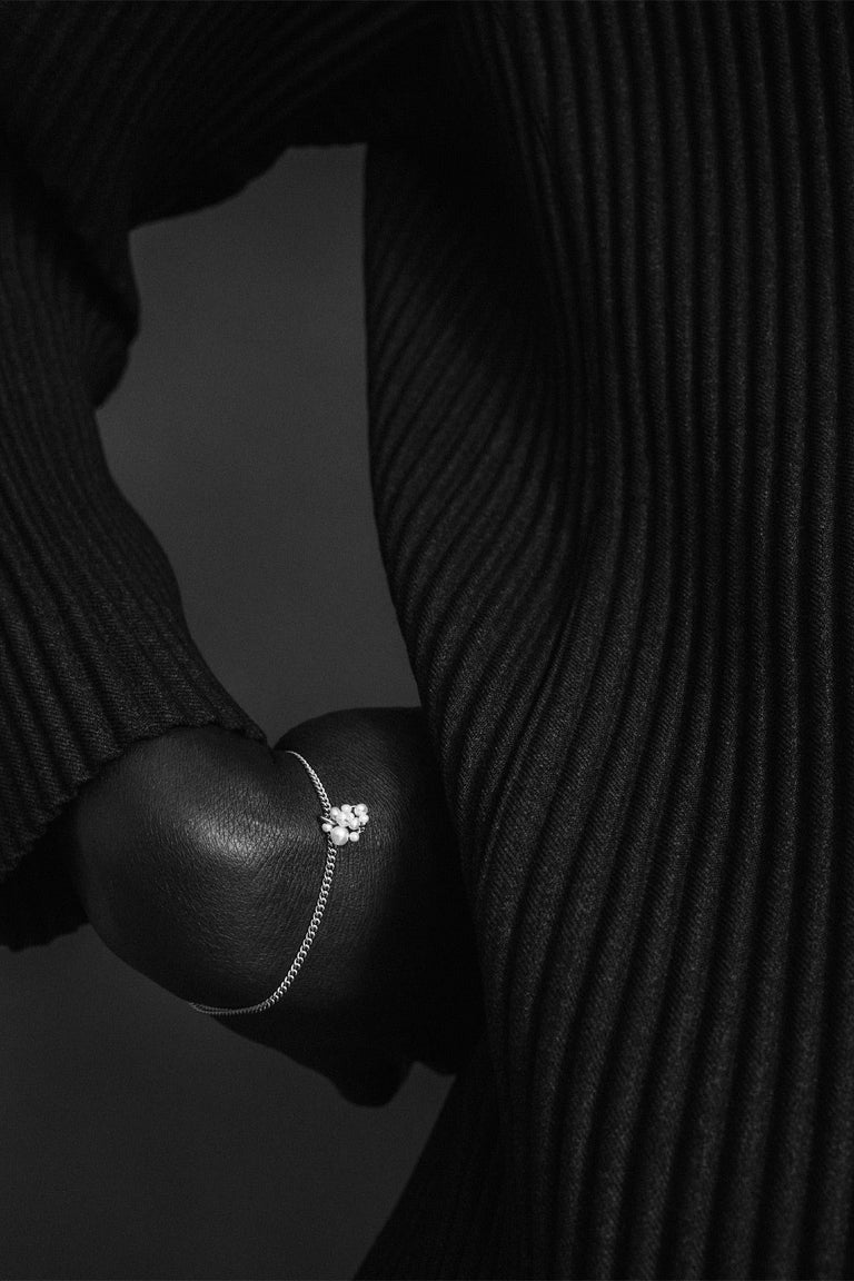 Le Beachcomber - Bracelet en perles et argent recyclé